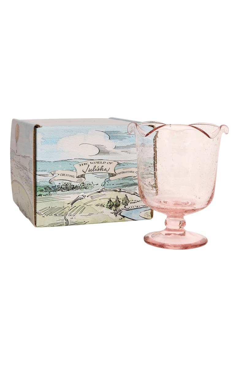 Juliska Provence Hurricane Vase, Alternate, color, Blush