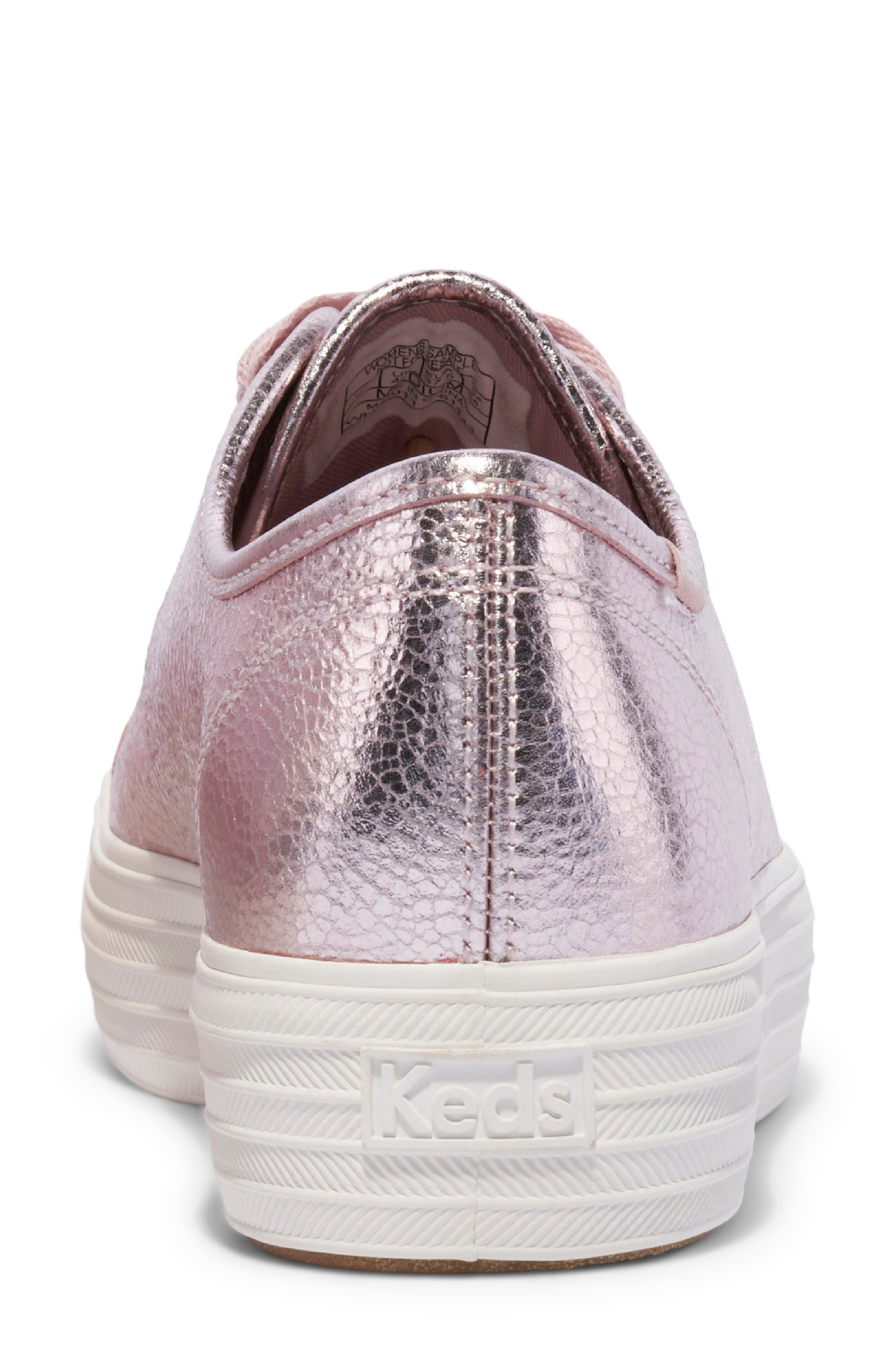 Keds<sup
®</sup
 Triple Kick Metallic Platform Sneaker, Alternate, color, 