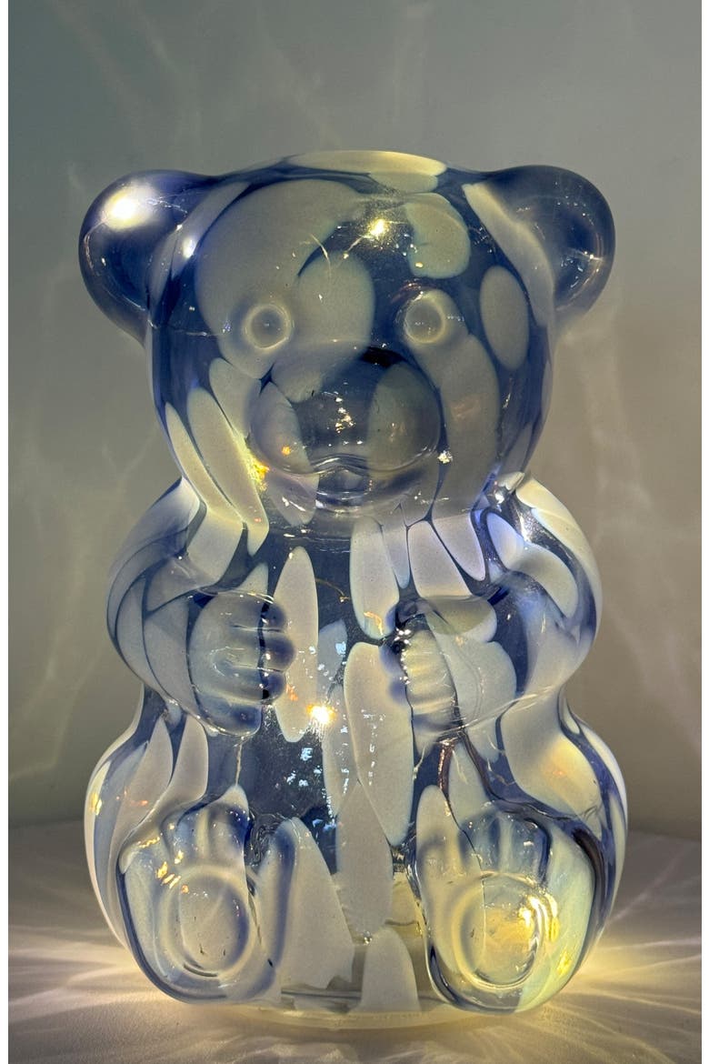 LED Gummy Glass Bear Table Lamp, Alternate, color, BLUE