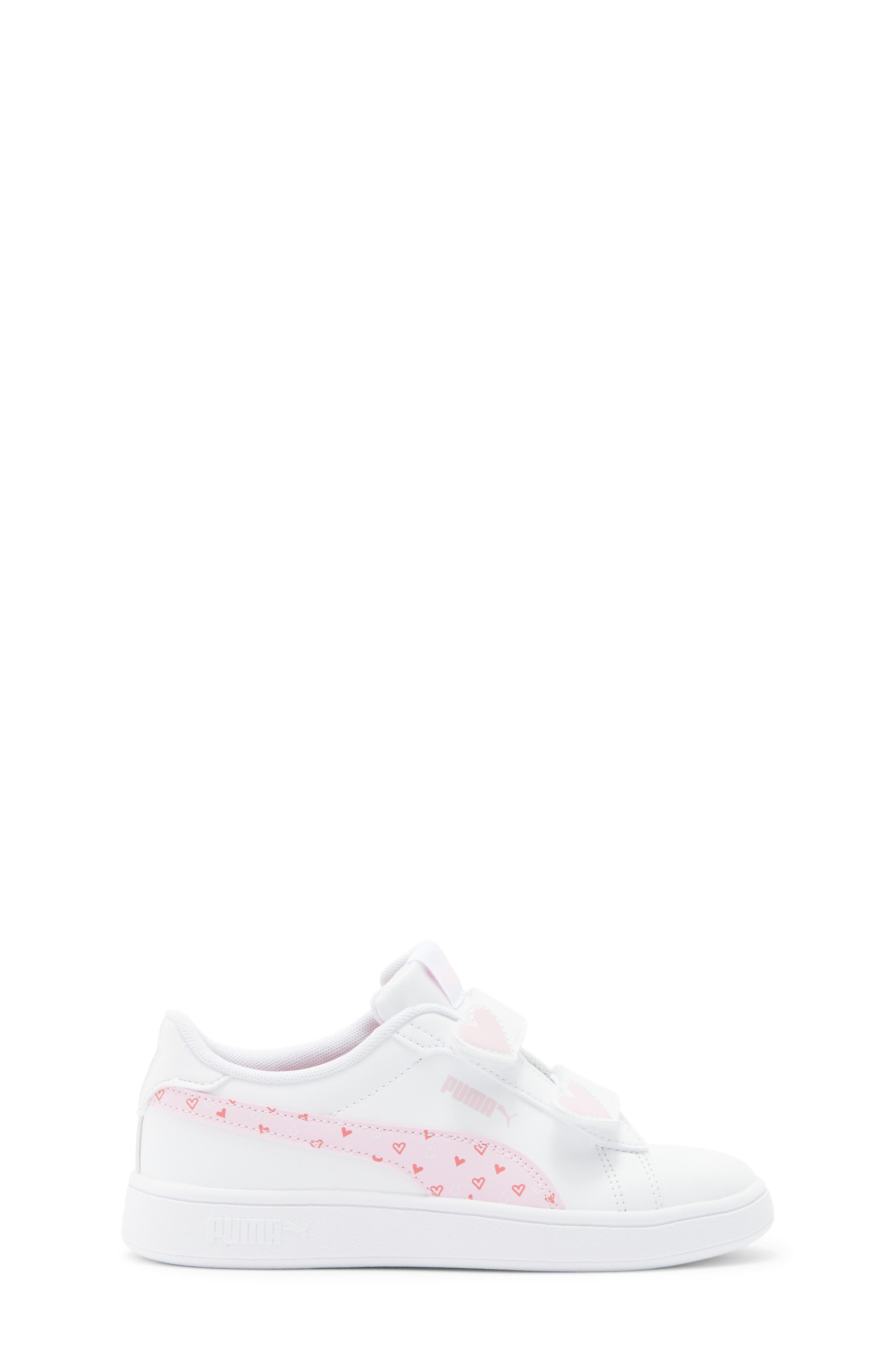 PUMA Kids' Smash 3.0 Hearty Sneakers, Alternate, color, Puma White/ Pearl Pink