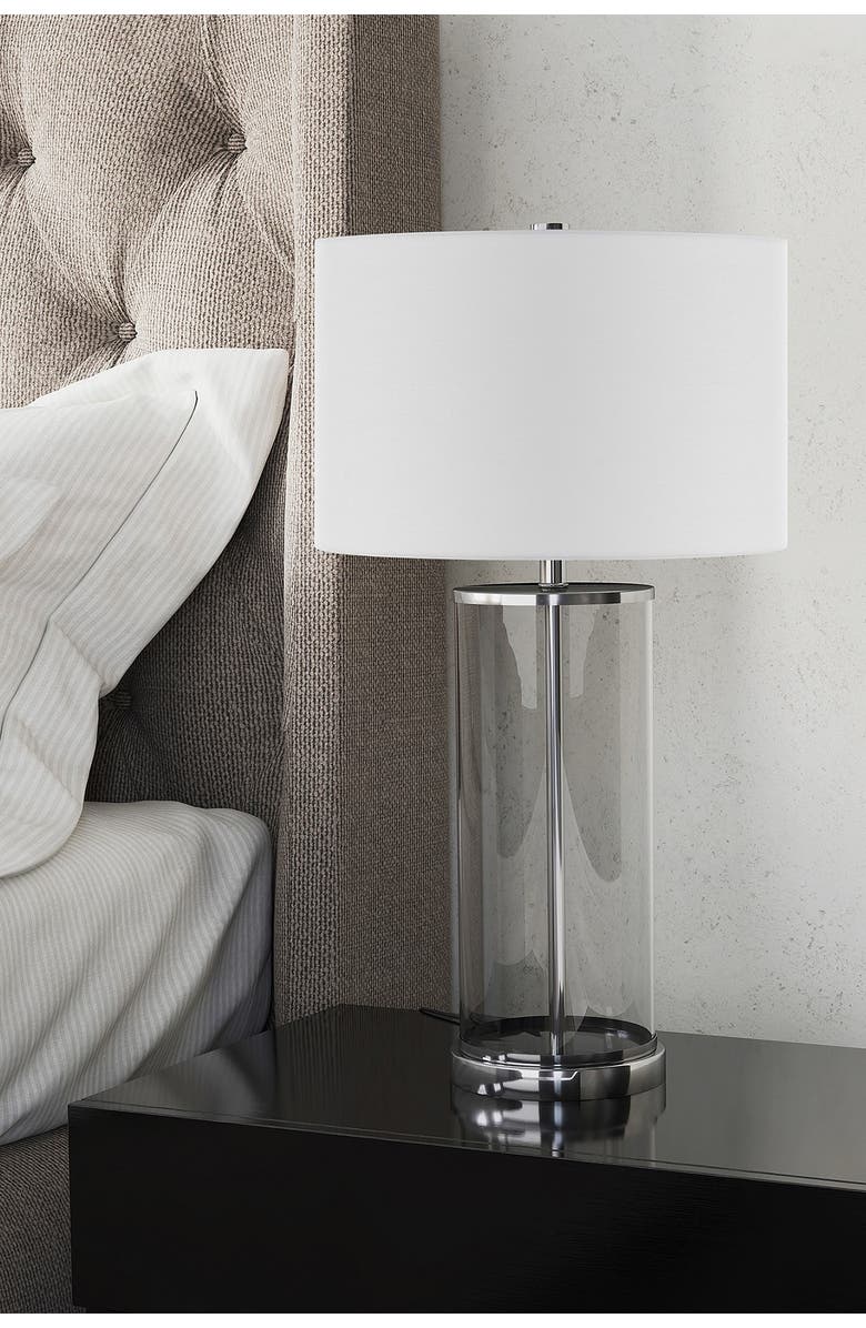 ADDISON AND LANE Rowan Table Lamp     Glass/Nickel, Main, color, 