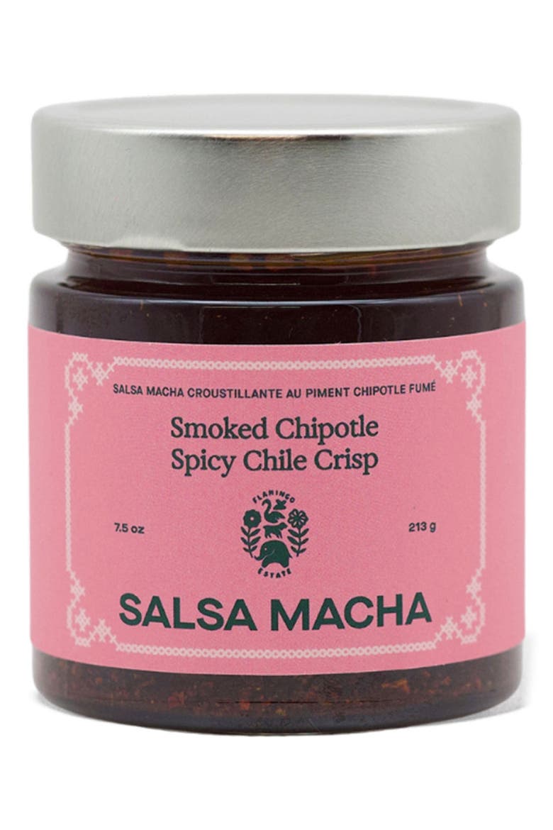Salsa Macha Smoked Chipotle Spicy Chile Crisp, Main, color, NO COLOR