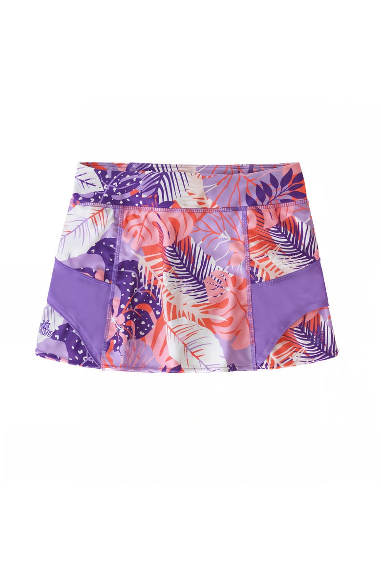 UV Skinz Sporty Swim Skirt, Alternate, color, Mykonos Tropical