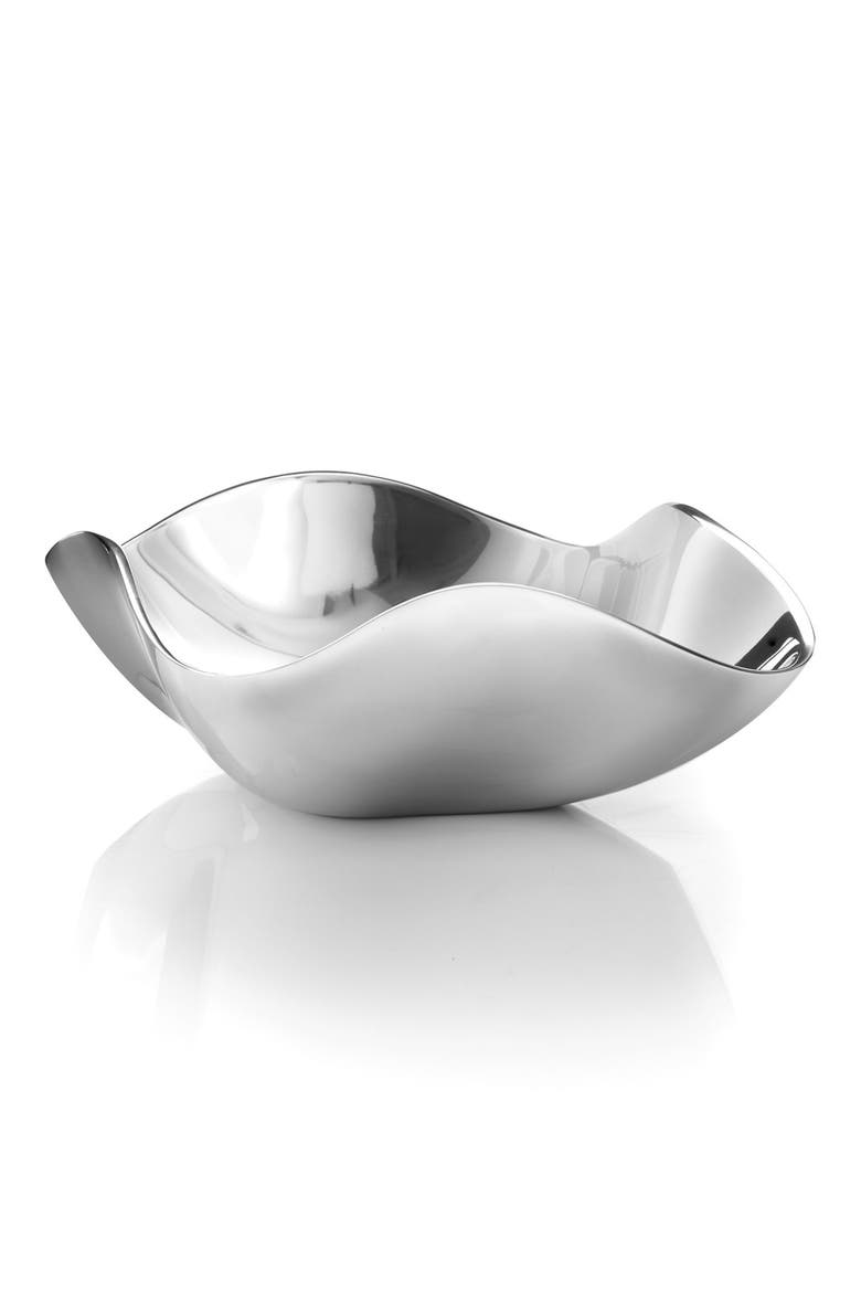 Oceana Serving Bowl, Main, color, SILVER