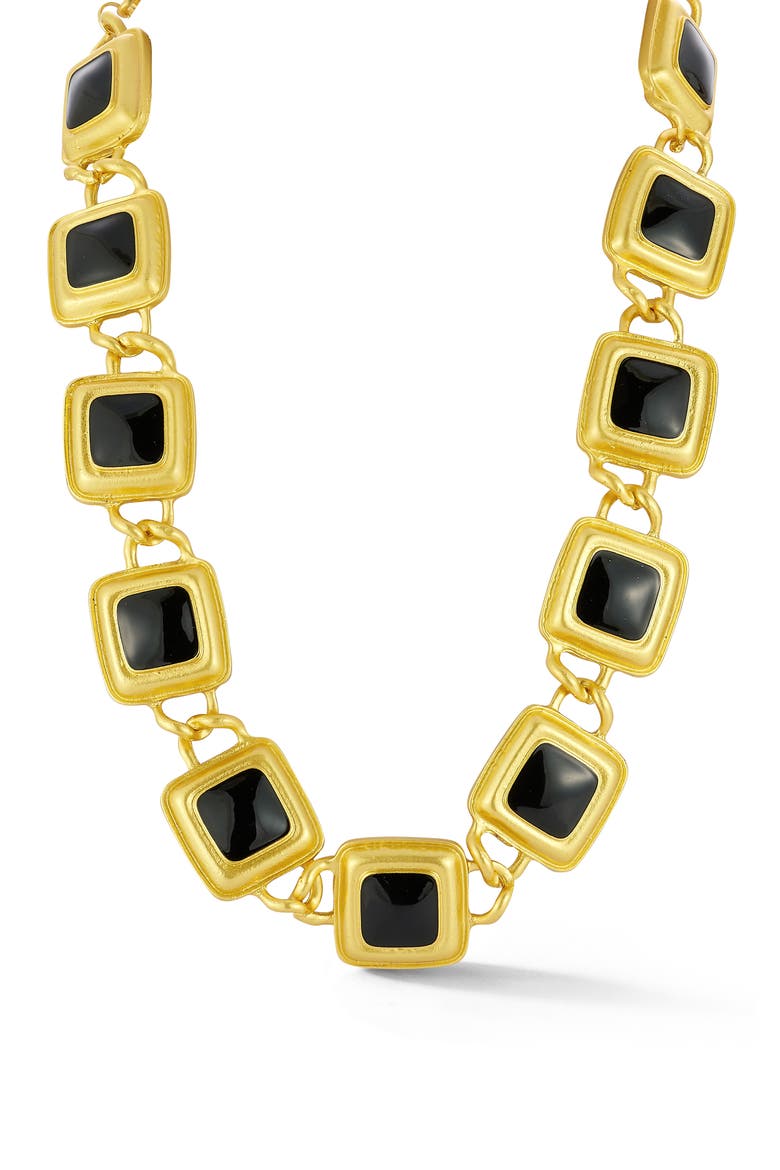 Square Link Necklace, Main, color, GOLD