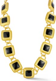 SPHERA MILANO Square Link Necklace