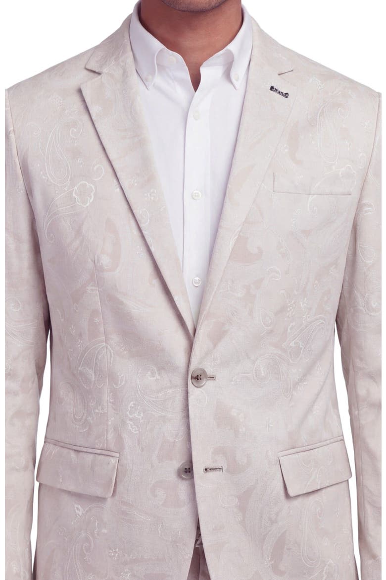 Paisley Explosion Mens Tailored Blazer, Alternate, color, Paisley Explosion Ivory
