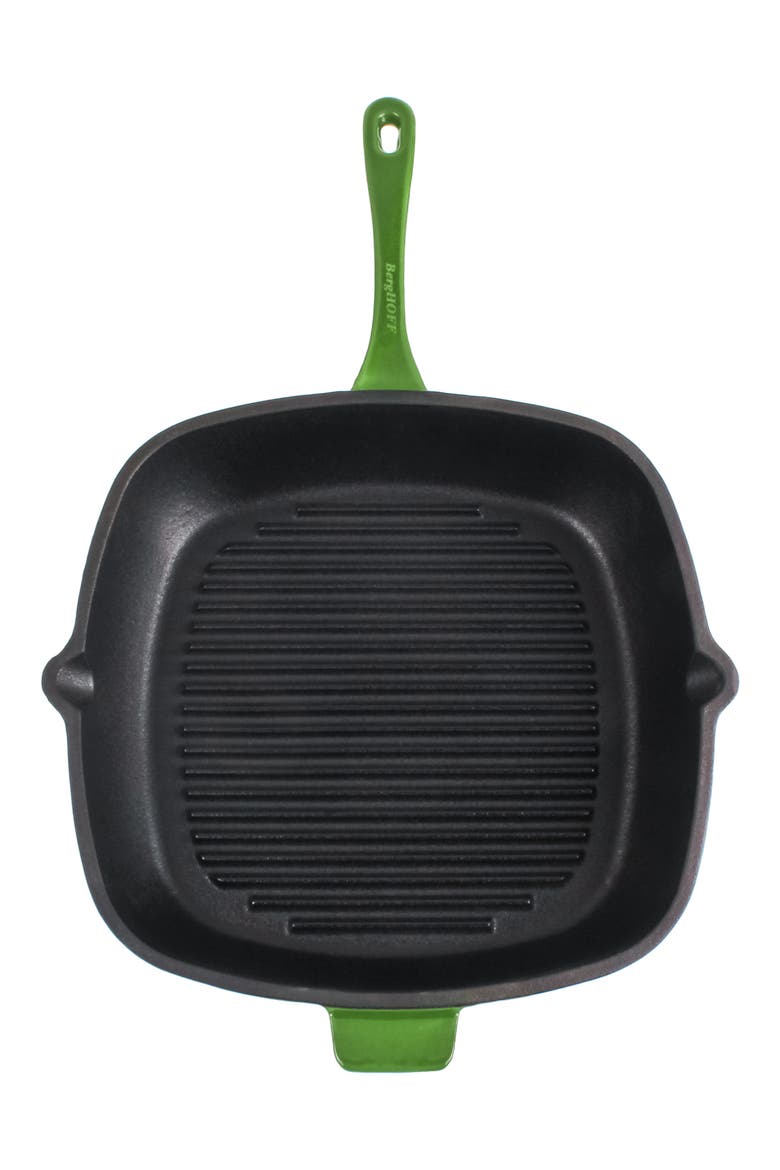 Neo 2-Piece Cast Iron Grill Set, Alternate, color, GREEN