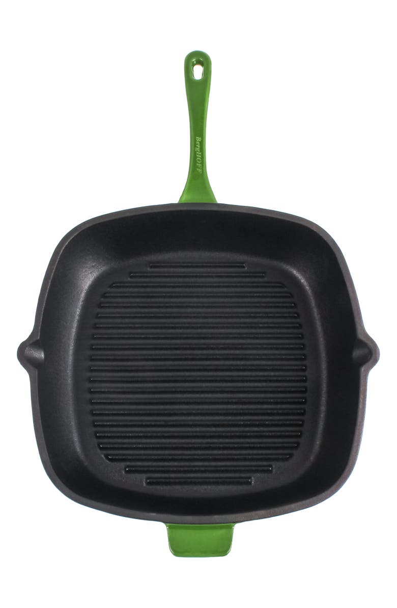 BergHOFF Neo 2-Piece Cast Iron Grill Set, Alternate, color, Green
