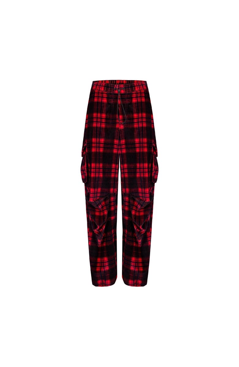 PCFG Pure Cotton Your *Itch Plaid Cargo Pant, Alternate, color, Red