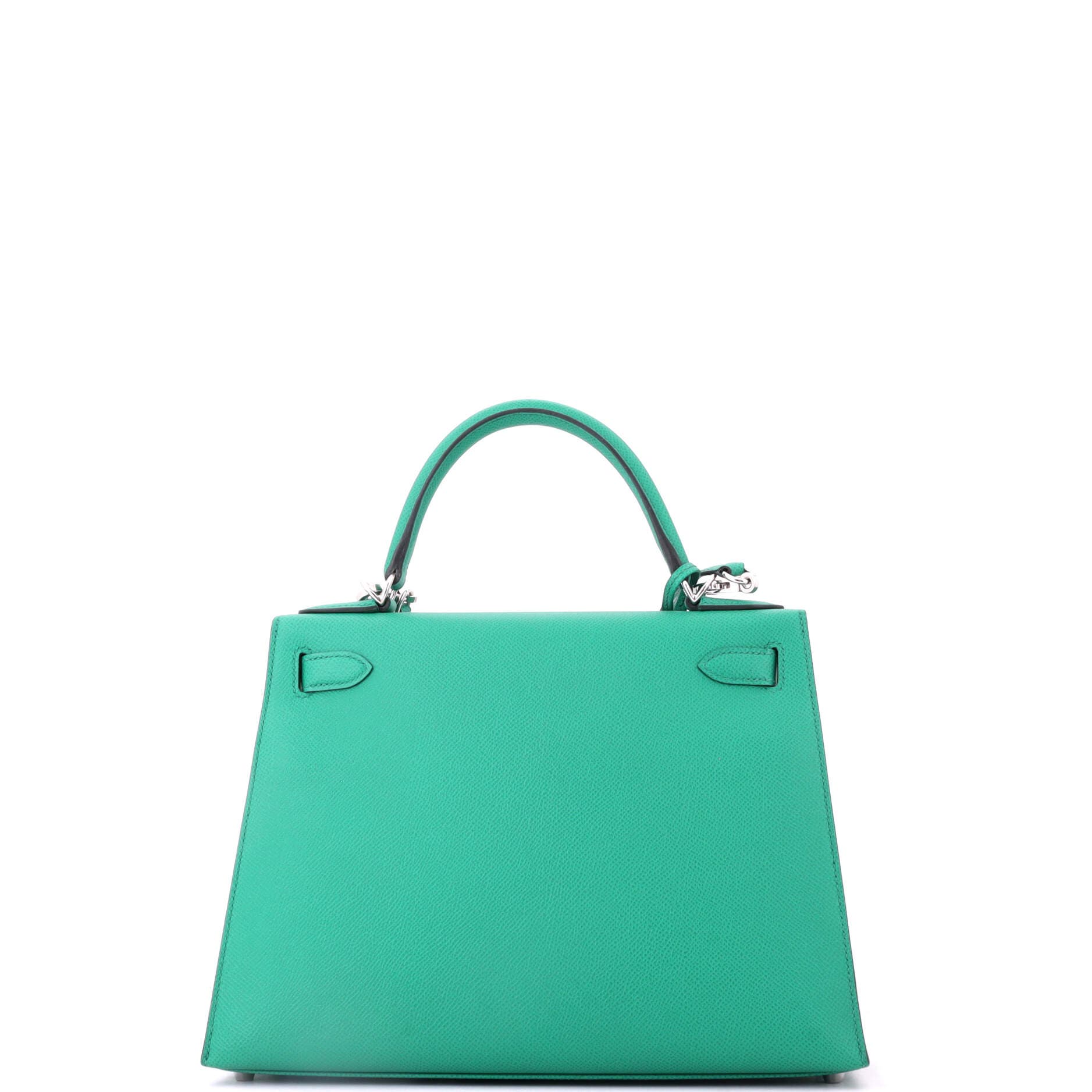 Kelly Handbag Green Epsom with Palladium Hardware 28, Alternate, color, Green