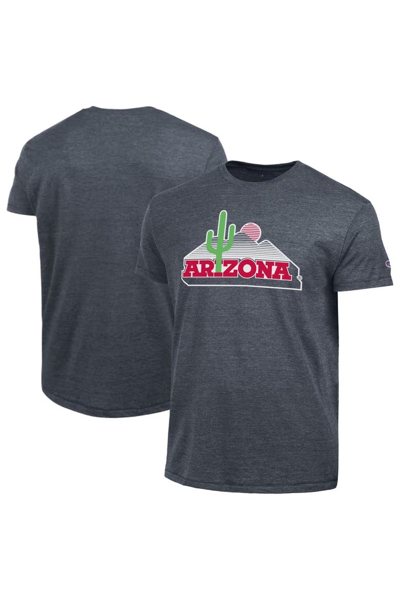Men's Champion  Navy Arizona Wildcats Vintage Triumph Tri-Blend T-Shirt, Main, color, Navy