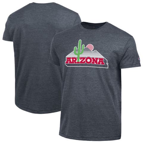 Men's Champion  Navy Arizona Wildcats Vintage Triumph Tri-Blend T-Shirt