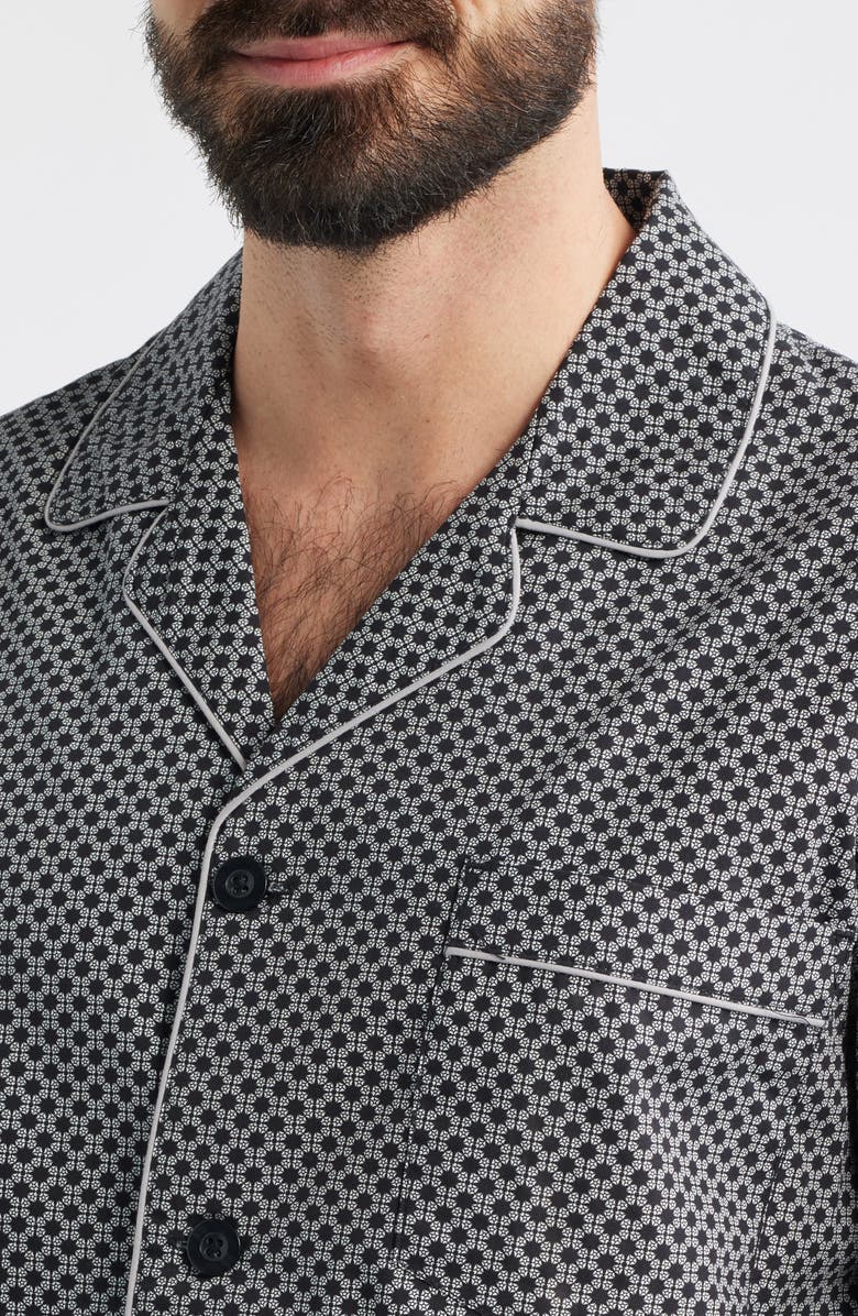 Majestic International Santuary Cotton Sateen Pajamas, Alternate, color, Black