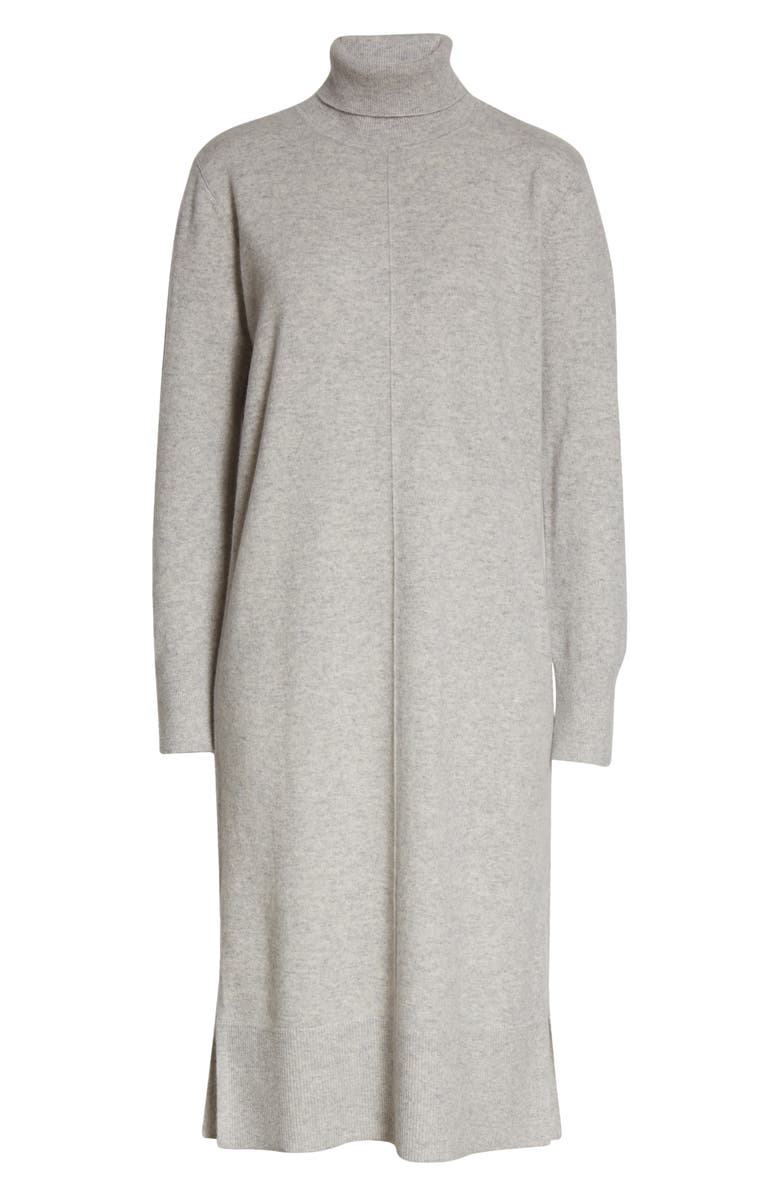 Club Monaco Recycled Cashmere Turtleneck Sweater Dress, Alternate, color, 