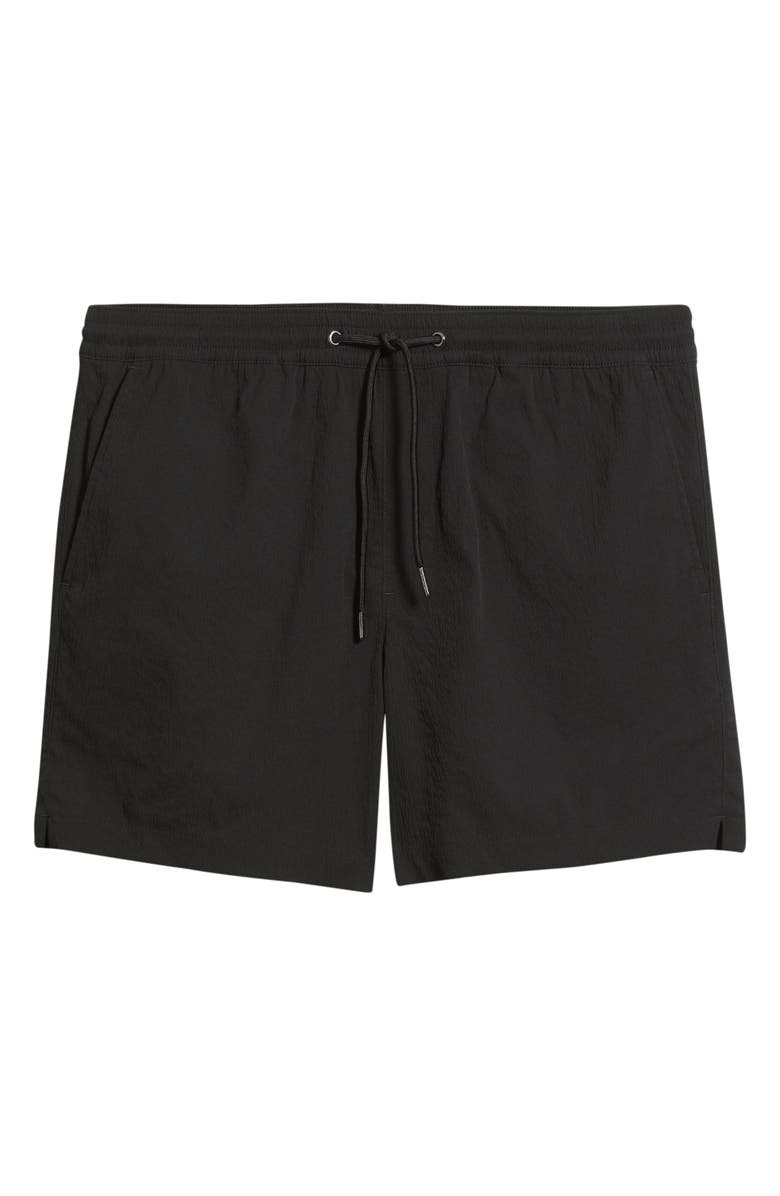Nordstrom 5-Inch Volley Swim Shorts, Main, color, Black