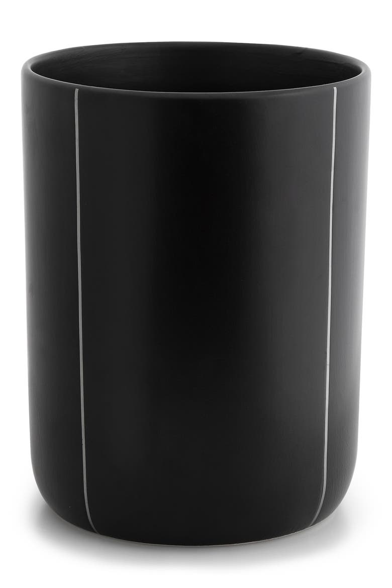 Nero Wastebasket, Main, color, BLACK