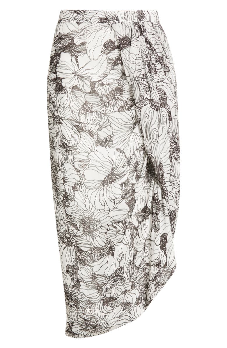 Dries Van Noten Sabrina Floral Print Midi Skirt, Alternate, color, 