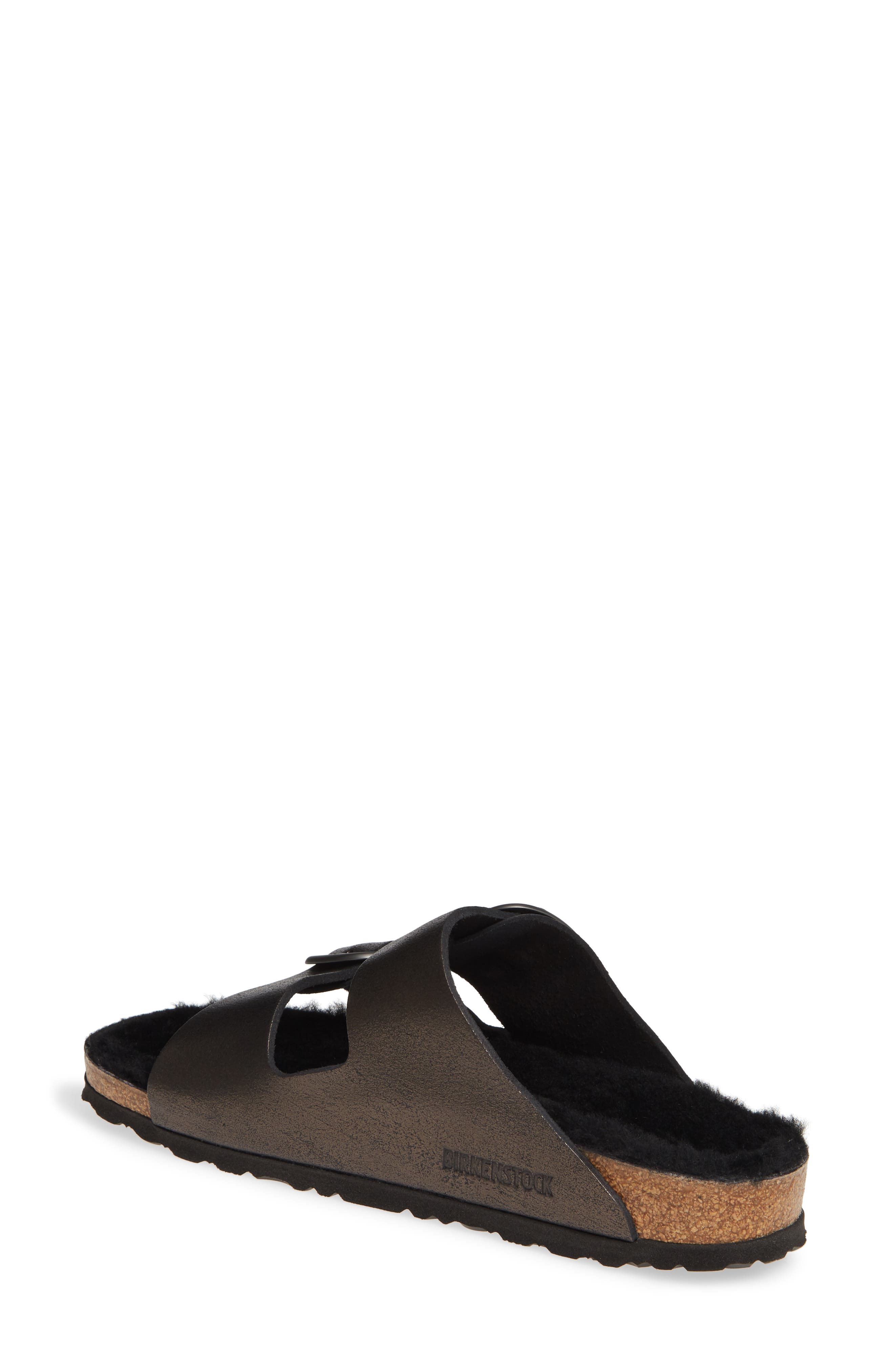 Birkenstock Perfect Pairs Arizona Big Buckle Sandal with Genuine Shearling Lining, Alternate, color, 