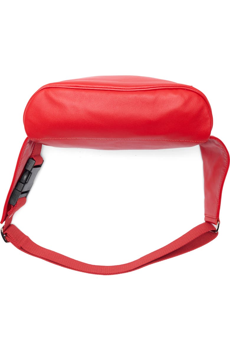 Longchamp Parisis Leather Belt Bag, Alternate, color, Vermillion