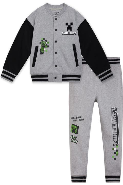 Creeper Fleece Varsity Jacket and Joggers Set (Little Kid & Big Kid)