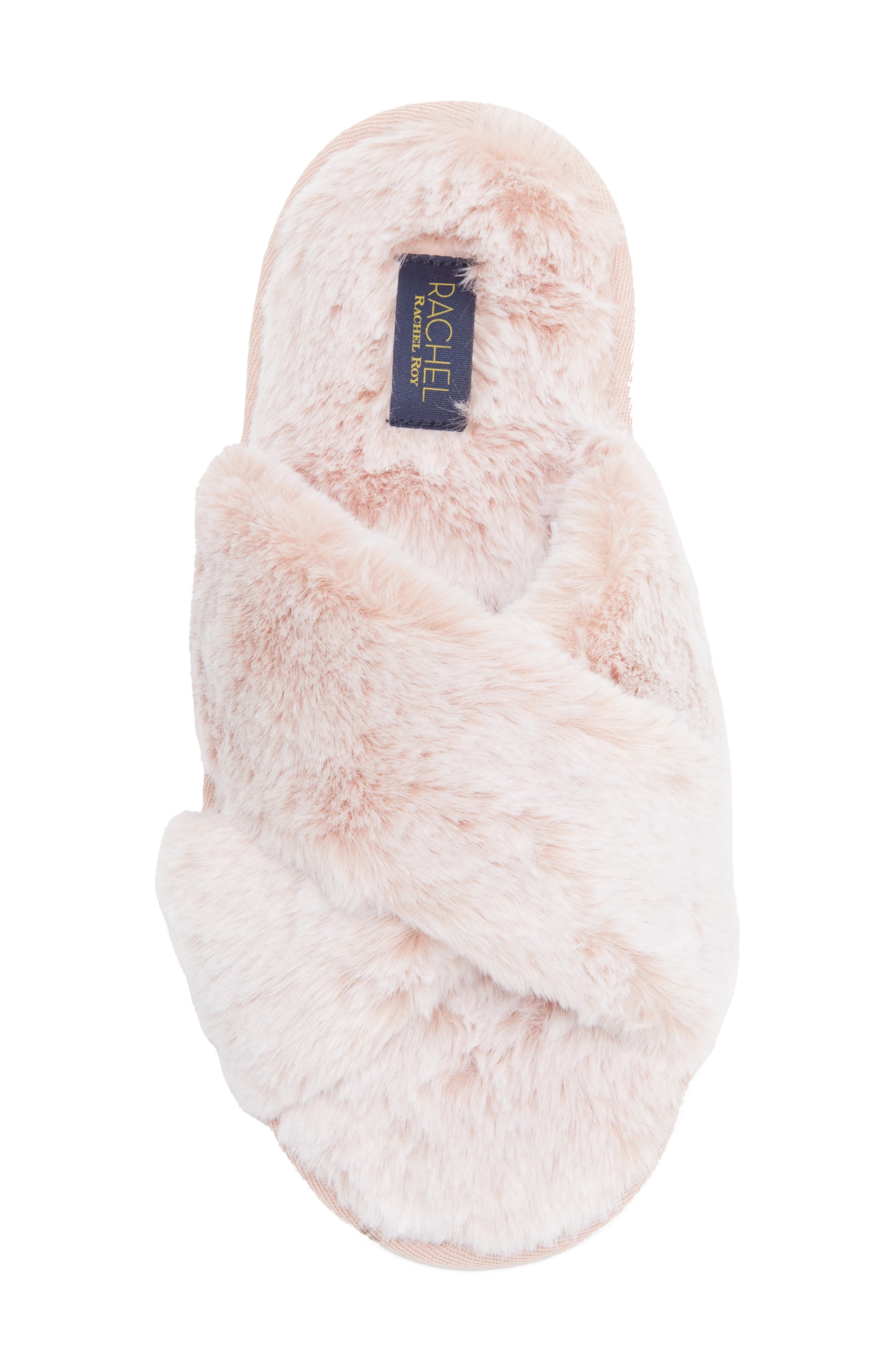 Rachel Roy Cody Faux Fur Slipper, Alternate, color, Pink