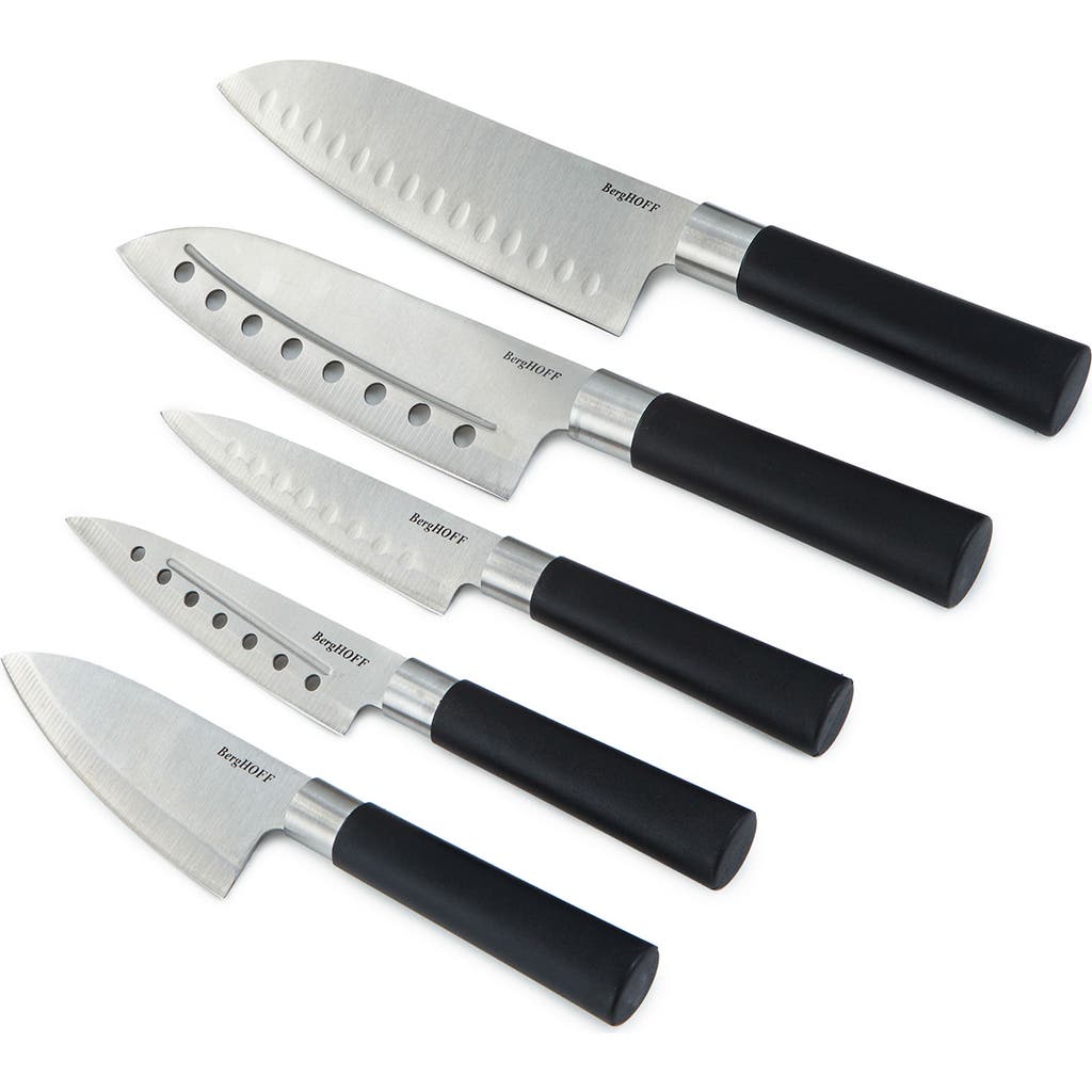 Berghoff Dina Codon 5-piece Santoku Knife Set In Black