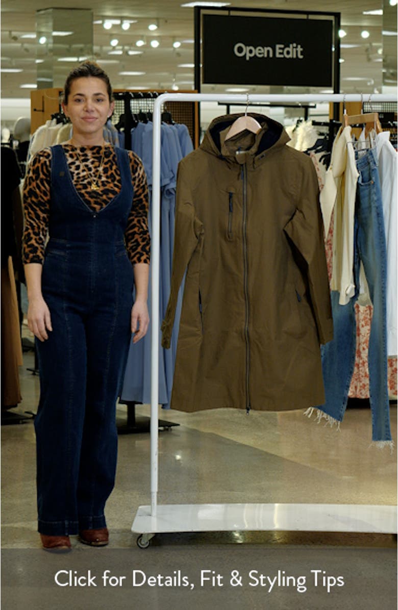 Coverack Waterproof Organic Cotton Raincoat with Removable Hood, sales video thumbnail