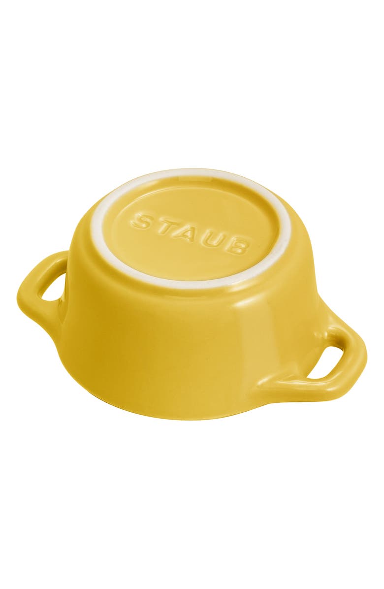Staub Citron 3-Piece Mini Round Cocotte Set, Alternate, color, Citron