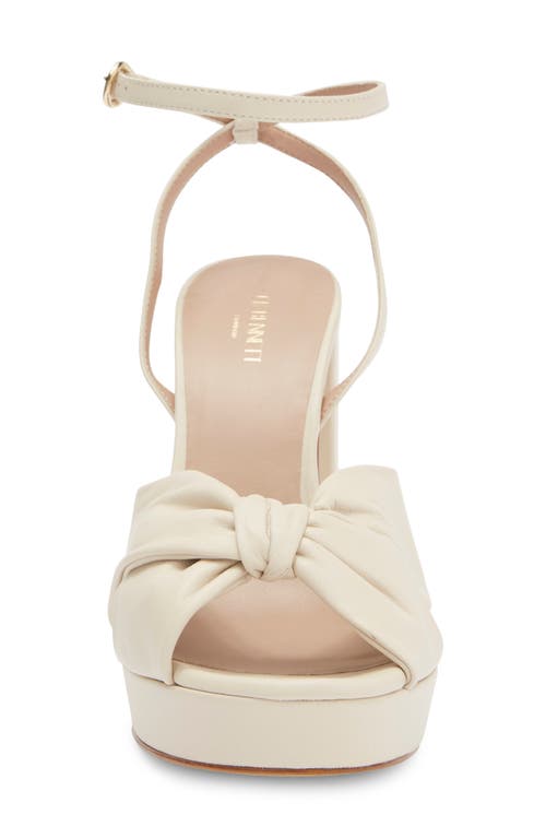 Lk Bennett Amanda Block Heel Sandal In Cre-ecru