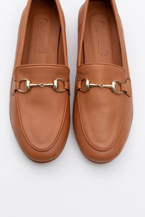 Forever & Always Shoes Rory Leather Bit Loafer In Orange Leather