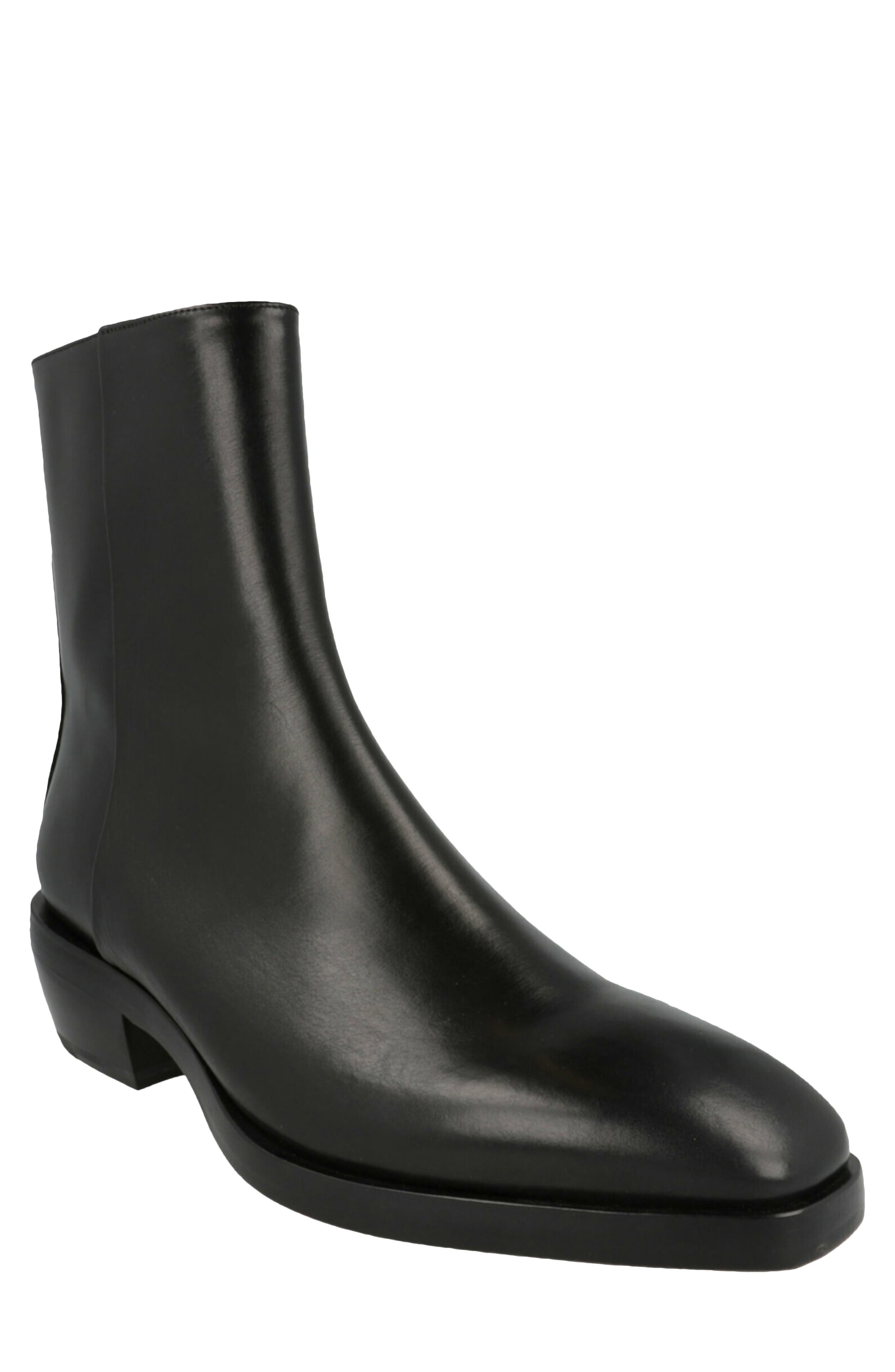 FERRAGAMO Fuerte Ankle Boot, Main, color, Black