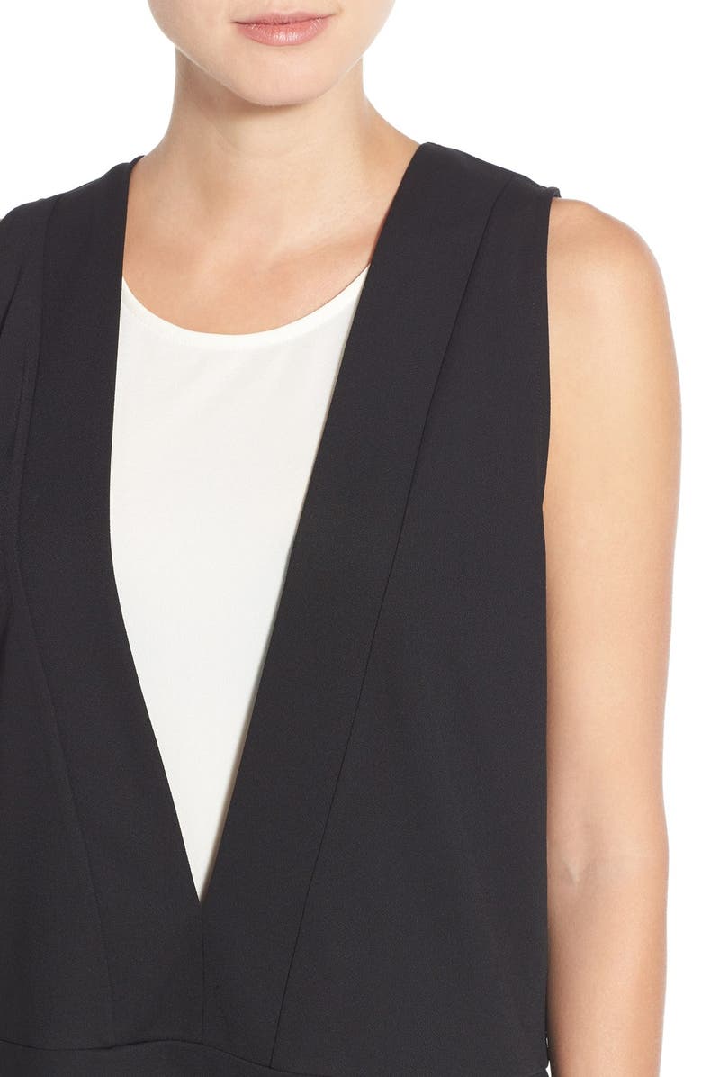 Halogen<sup>®</sup> Colorblock Double Layer Sleeveless Top, Alternate, color,