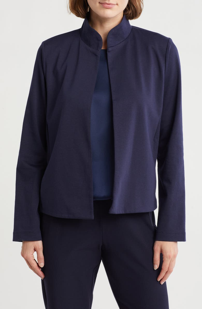 Eileen Fisher Stand Collar Jacket, Main, color,