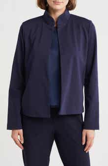 Eileen Fisher Stand Collar Jacket