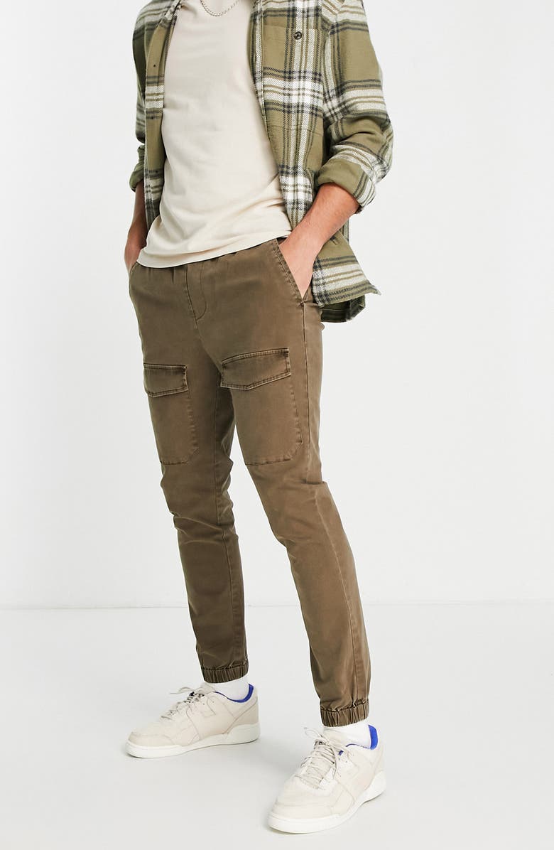 ASOS DESIGN Skinny Cargo Trousers, Alternate, color, 