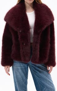 AZALEA WANG Regina Faux Fur Jacket