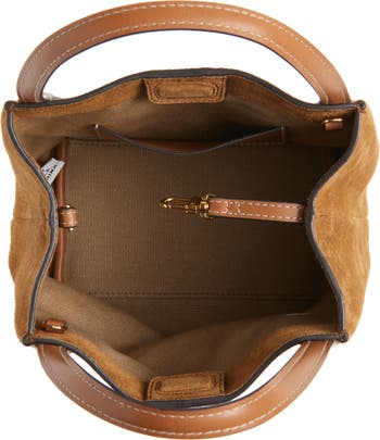The Mini Suede Shopper Tote