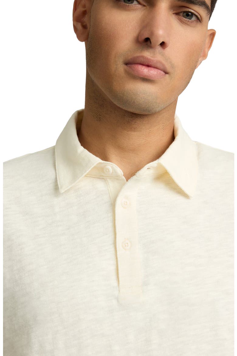 Heavyweight Slub Polo, Alternate, color, ECRU