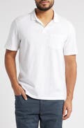 Treasure & Bond Lived In Johnny Collar Slub Cotton Pocket Polo