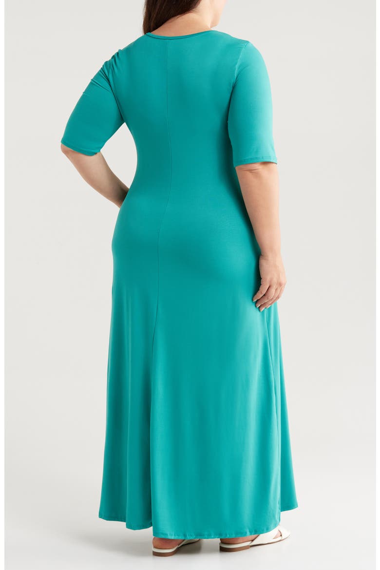 Scoop Neck Jersey Maxi Dress, Alternate, color, JADE