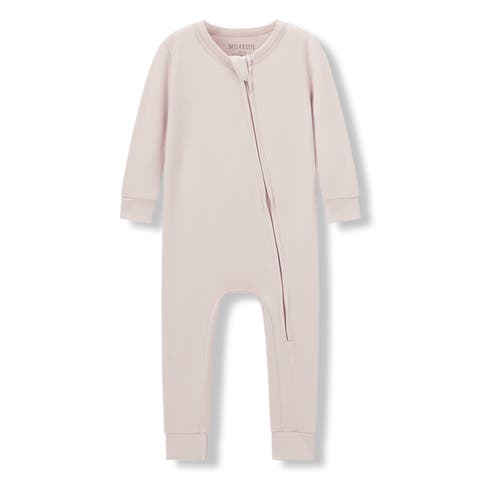Luxe Solid Zipper Pajama (Baby)