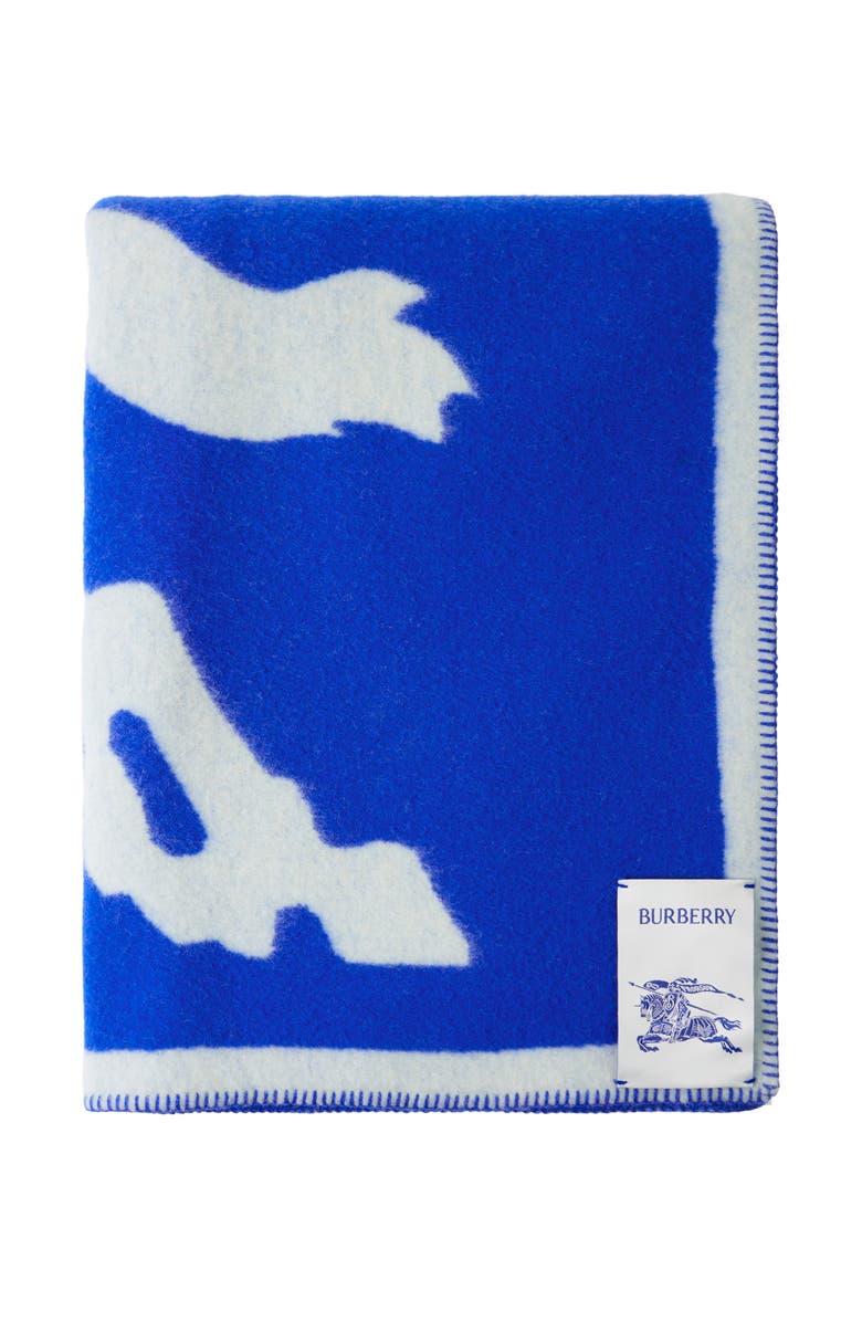 Burberry EKD Wool Blanket, Main, color, Knight