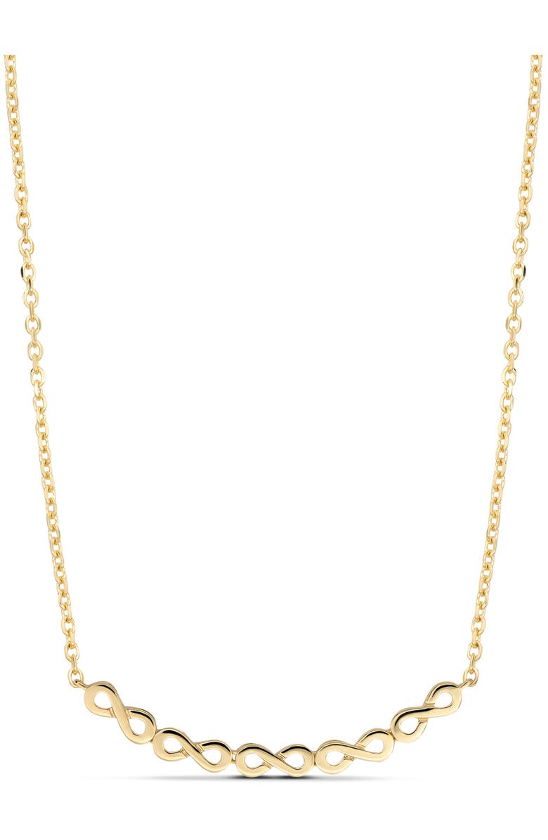 DEVATA Infinity Chain Necklace in 14K Gold, Main, color, Yellow Gold