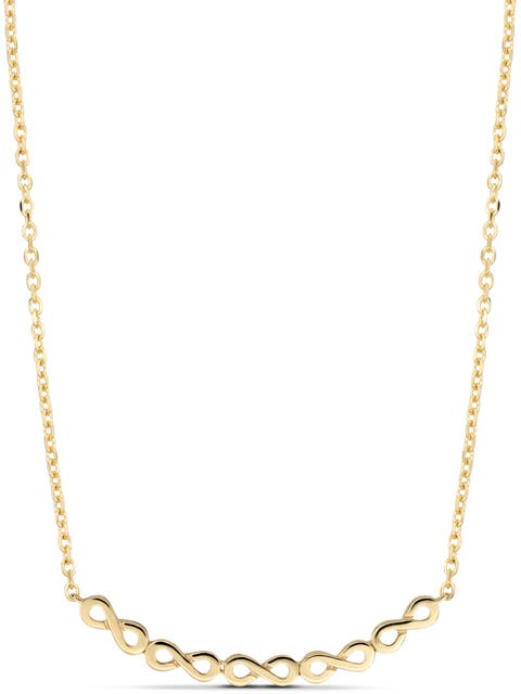 Infinity Chain Necklace in 14K Gold