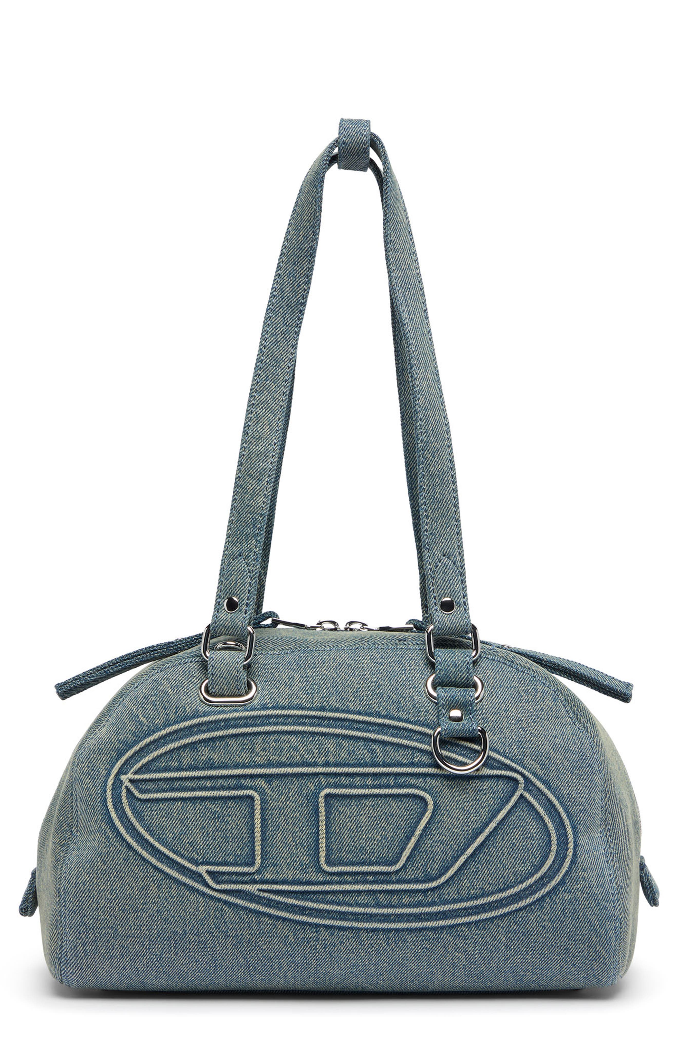 1DR Dome Soft Denim Shoulder Bag, Main, color, DENIM