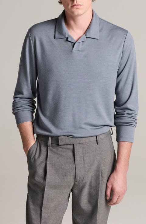 Wool Interlock Long Sleeve Johnny Polo