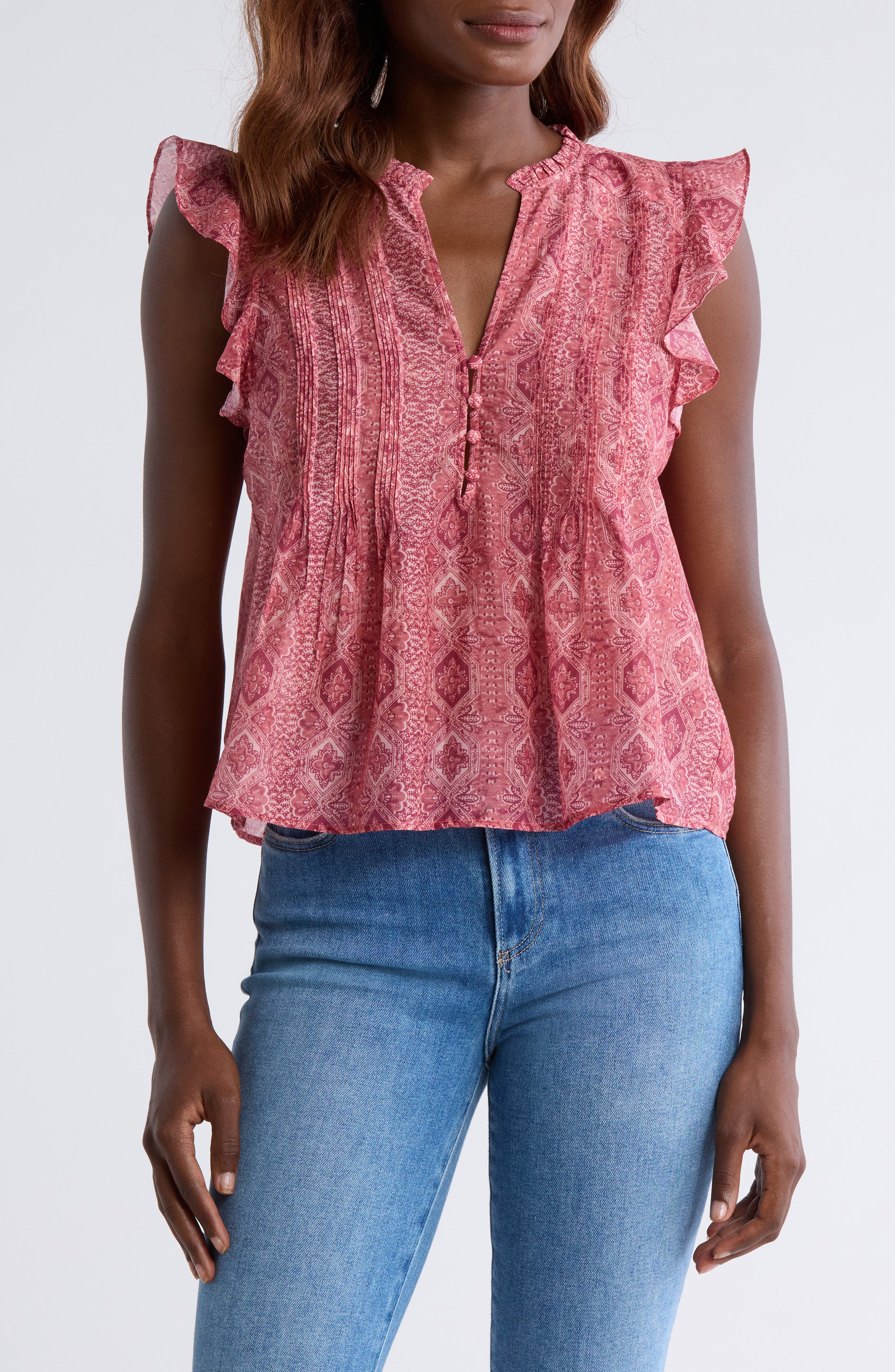 PAIGE Idris Cotton & Silk Top