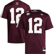 adidas Men's adidas #12 Maroon Texas A&M Aggies Premier Strategy Jersey