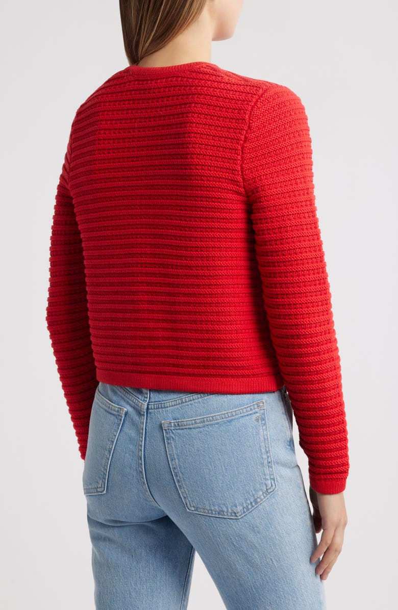 Textured Pima Cotton Cardigan